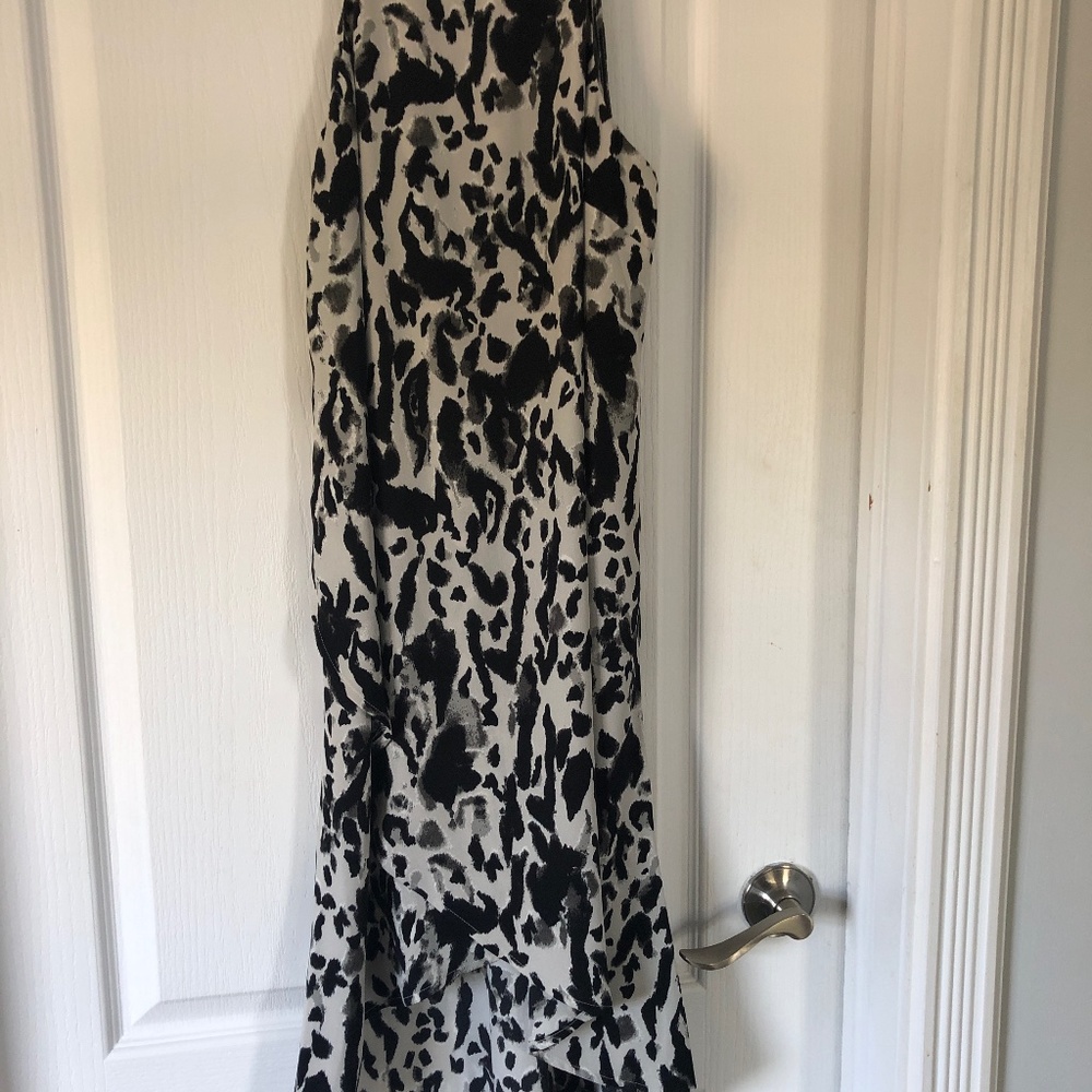 NWOT Free Press Small Hi Lo black and White Sundress